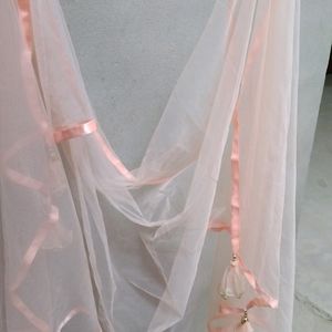 Peach Colour Dupatta