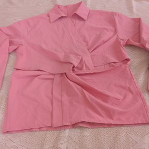 Pink Shirt Style Top(Women's)