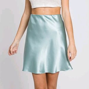 H&M Satin short skirt