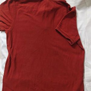 M&S cotton Tshirt in Rust color