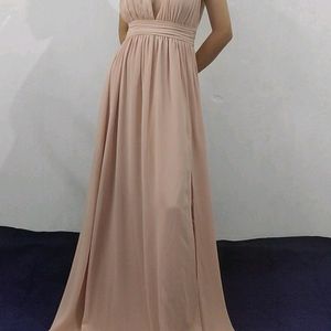 Side slit flowy dress