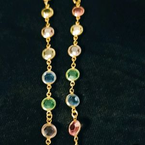 Colourful  Necklace And Earrings