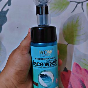 Combo Of Wow Hyaluronic Acid Face Wash And Serum