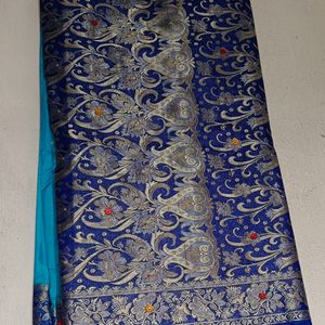 Clay Heavy Zari Work Silk Saree