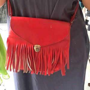 Red Sling Bag