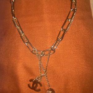 Chanel Logo Multilayer Y2K Chain Necklace