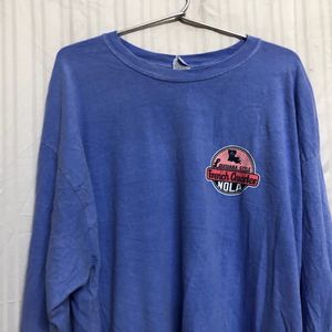 Gildan Blue Long Sleeve T Shirt