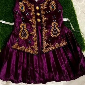 New Purple Colour Dress For Girl Baby