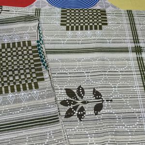 Khadi Print Double Bedsheet with Pillow Covers