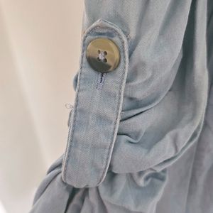 Denim Dress Cum Overlay