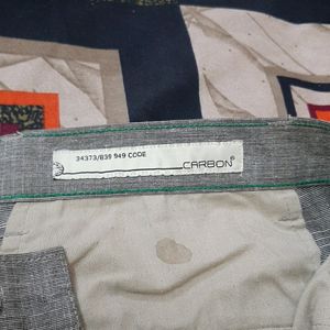 Grey White Pant 32 Size Formal