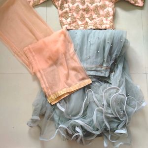 PEACH & SEA GREEN COLOUR CHOLI FOR WOMEN