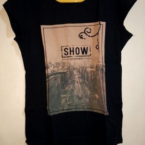 Women Black Tshirt