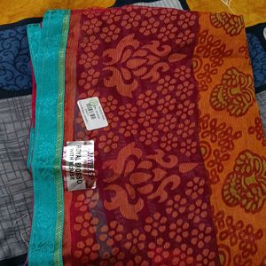 New Brasso Saree With Blouse