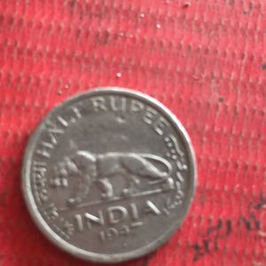 Half Rupee Coin 1917-1984