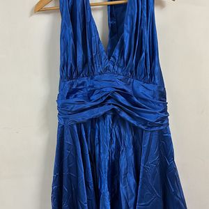 Blue Backless Dress