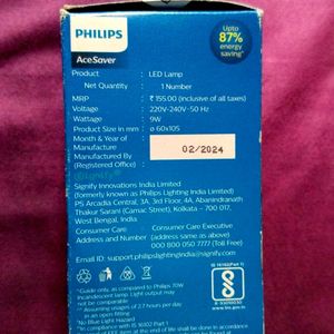 PHILIPS AceSaver 9W GOLDEN YELLOW/3000K  E27 BULB