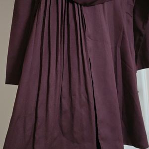 Burgundy Shirt Dress