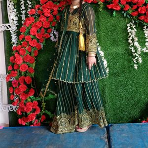 Short Frock Gharara Set