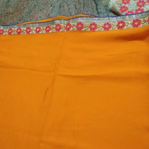 Saree New Orange 2000rs In 350 Rs