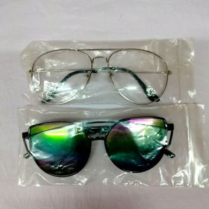 2 Pis New Fashion Sunglasses For Men And Women