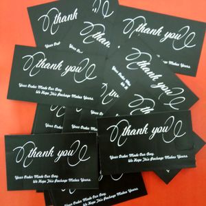 180 Big Thankyou Cards On 300 GSM Art Card