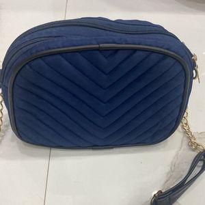 Blue Sling Bag