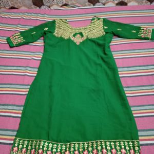 Suit With Lehnga Only One Time Wear Mehndi Ceremon