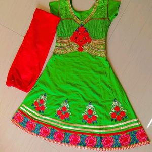 Ethnic Cotton Kurti Set.