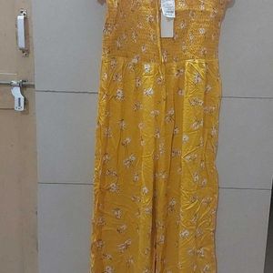 Imported Yellow jumpsuit New with tag