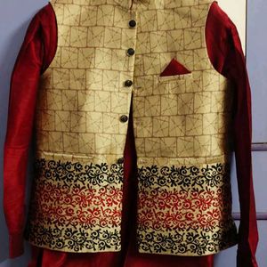 Men's Kurta PAJAMA WITH WAISTCOAT