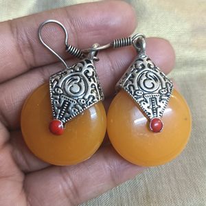 Yellow Stone Earrings