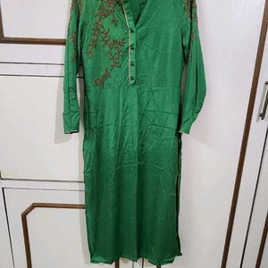 Festivities By Wishful W, Green Kurta