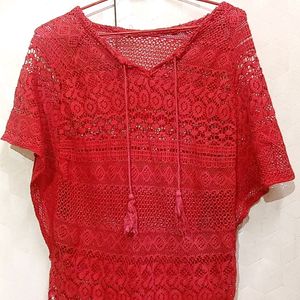 It's a Cotton Net Casual Top