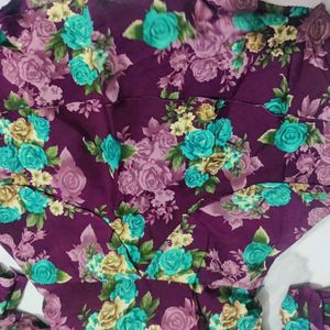 very pretty floral dress for casual or party wear.