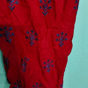 Red Embroidery 🪡 Palazzo