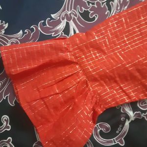 Akkriti by Pantaloons Orange Crop Top L