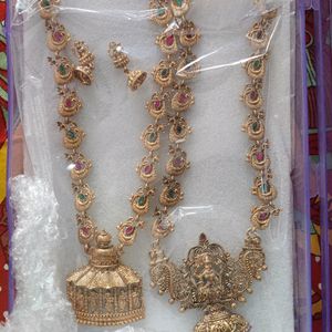 Unused Temple Jewellery Set