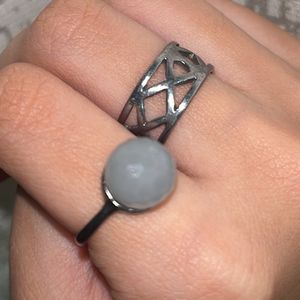 H&M Pack Of Two-Anti Tarnishing Silver Ring