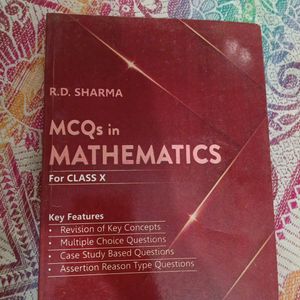 RD Sharma For Class 10th 2023 Edition With MCQ