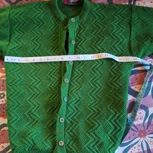 Green Hand Made Sweater