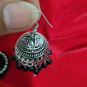 Oxidised Jhumka