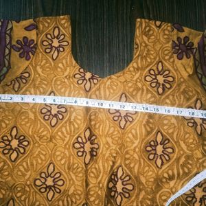 Golden Embroidery Kurti