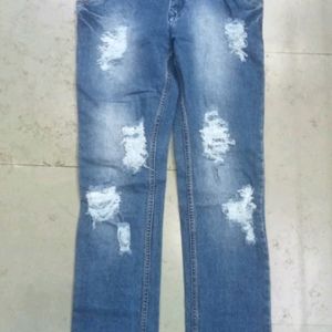 Men's Distressed Ripped Slim-Fit Jeans