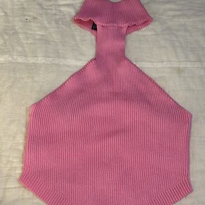 Pink Turtleneck Top