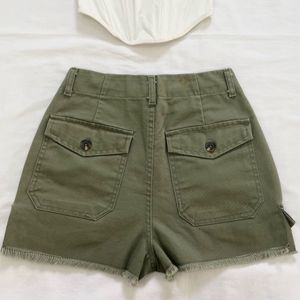 Y2K Max Green Denim Shorts