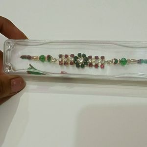 Stone Beaded Rakhi (Combo Of 2 Raakhi's)