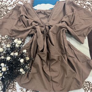 designer brown top