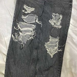 Zara Destroyed Ripped Jeans