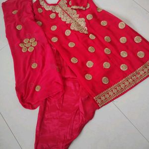 Beautiful Pink Colour 3 Piece Kurta Set